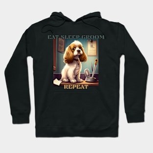 Dog grooming, eat sleep groom repeat Hoodie